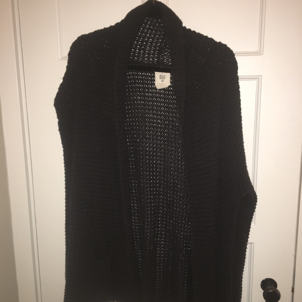 Black oversized cardigan